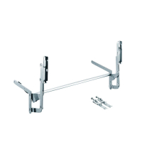 Купить онлайн Поворотная арматура, серебристый металлик, для максимального веса фасада: 7 кг