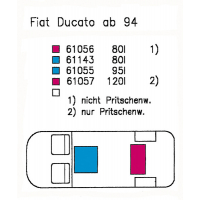 Купить онлайн Бак для воды 80л, Ducato/Boxer/Jumper Bj.94-06