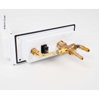 Купить онлайн Выход воды с предварительным смесителем + душ белый, без замка