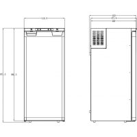 Купить онлайн Холодильник компрессорный встроенный LR90L