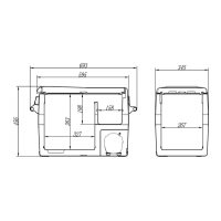 Купить онлайн Компрессорный холодильник Carbest CampCooler 40