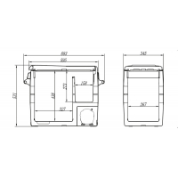 Купить онлайн Компрессорный холодильник Carbest CampCooler 50