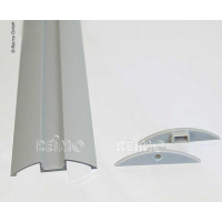 Купить онлайн Алюминиевый профиль Carbest для светодиодных лент, длина 1,5м, полукруглый
