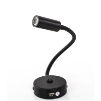 Купить онлайн Светодиодный фонарь на «гусиной шее» с USB и выключателем