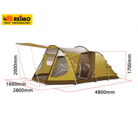 Купить онлайн Кемпинговая палатка Bregenz 2, Family Edition Z5, семейная палатка на 4 человека
