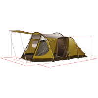 Купить онлайн Эксклюзивная 4-местная кемпинговая палатка Dakota Z5 Deluxe
