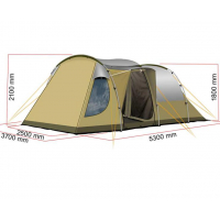 Купить онлайн Семейная палатка Reimo Silvretta 2 Z6 - 5-местная палатка