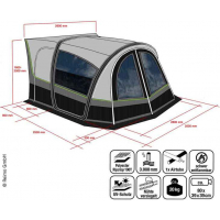 Купить онлайн Надувной тент для фургона TOUR VAN AIR