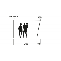 Купить онлайн Маркиза TOURING SHELTER Ш320xГ260xШ200см высота монтажа 180-205см