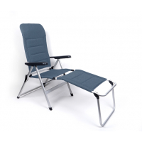 Купить онлайн Подставка для ног MALAGA COMFORT, с обивкой, темно-синий, алюминиевый каркас