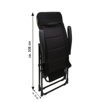 Купить онлайн Кемпинговый стул Camp4 MALAGA MESH - регулируемый в 4 направлениях, черный, 3D-сетка