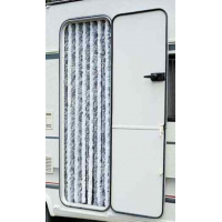 Купить онлайн Полотно флисовое 56x185 серый/белый для дверей каравана