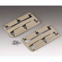 Купить онлайн Набор из 2 подстаканников на ножке, бежево-серый, для 2 стаканов диаметром до 86 мм.