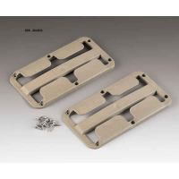 Купить онлайн Набор из 2 подстаканников на ножке светло-серого цвета для 2 стаканов диаметром до 86 мм.