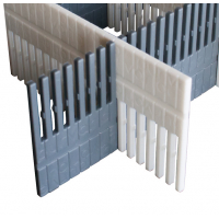 Купить онлайн Направляющие для ящиков Purvario, 8 шт. - светло-серый/антрацит