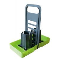 Купить онлайн Purvario Multi Tray OELE для мобильного использования - салатовый / антрацит