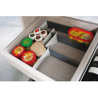 Купить онлайн Накладки на холодильник Purvario в наборе из 8 шт. - светло-серый/антрацит