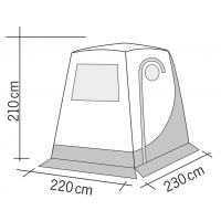 Купить онлайн Задняя палатка Trapez Trafic - без дуг