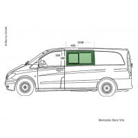 Купить онлайн Раздвижное окно для комбинированных автомобилей, панельных фургонов, автобусов VW