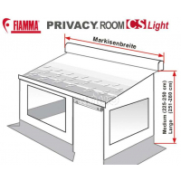 Купить онлайн Fiamma Privacy Room CS Light для тента для магазина автоприцепов с системой Fast Clip