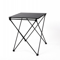 Купить онлайн Алюминиевый прокатный стол HUGO с сумкой и крючком 46x50x60см, черный