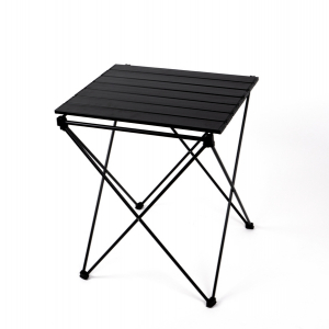 Купить онлайн Алюминиевый прокатный стол HUGO с сумкой и крючком 46x50x60см, черный
