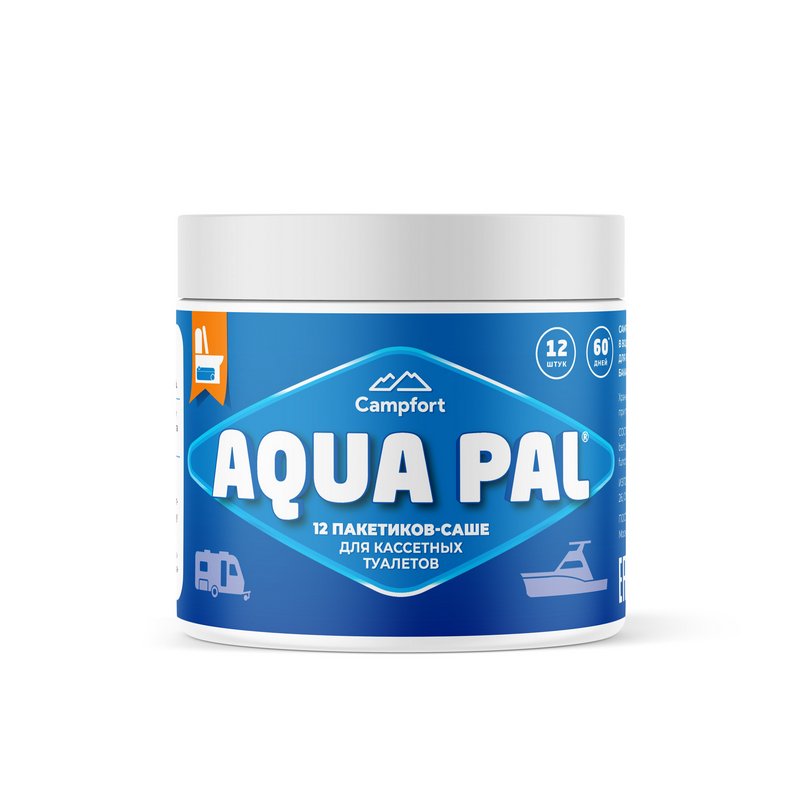 Купить онлайн Aqua Pal - 12 саше для кассетных туалетов
