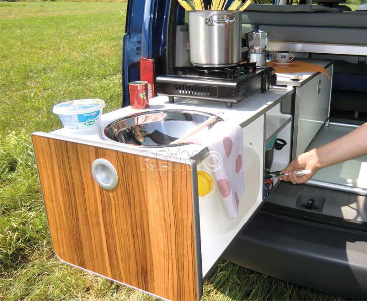 Купить онлайн Кухонный бокс VW Caddy KR+LR Active, включая систему водоснабжения