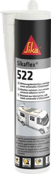 Купить онлайн Клей-герметик Sikaflex-522 - черный
