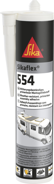 Купить онлайн Монтажный клей Sikaflex-554 - белый