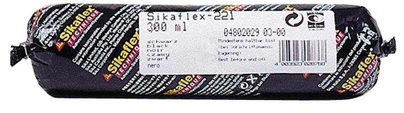 Купить онлайн Sikaflex 221 i, Спазиалклебер, черный 400мл