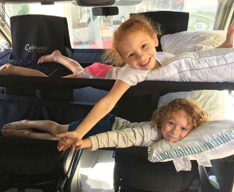 Купить онлайн CABBUNK двуспальная кровать для кабины Fiat Ducato, грузоподъемностью до 70 кг каждая