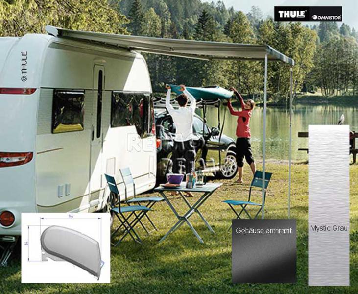 Купить онлайн Комплект для навеса Omnistor 6200 3.25m Mystic Grey, корпус антрацит