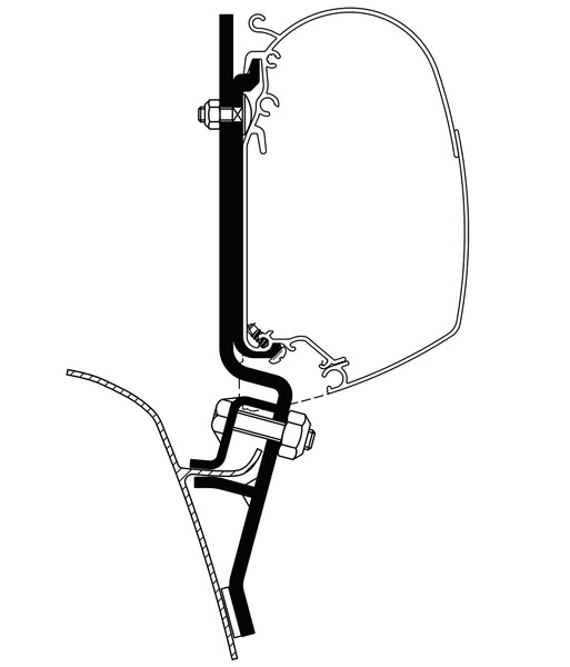 Купить онлайн Адаптер Omn.Awning - VWT2/T3 до 7/90 года выпуска