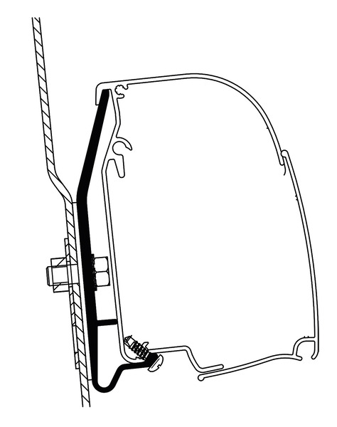 Купить онлайн Адаптер для маркизы Westfalia Ford Nugget THULE TO 4900 260см