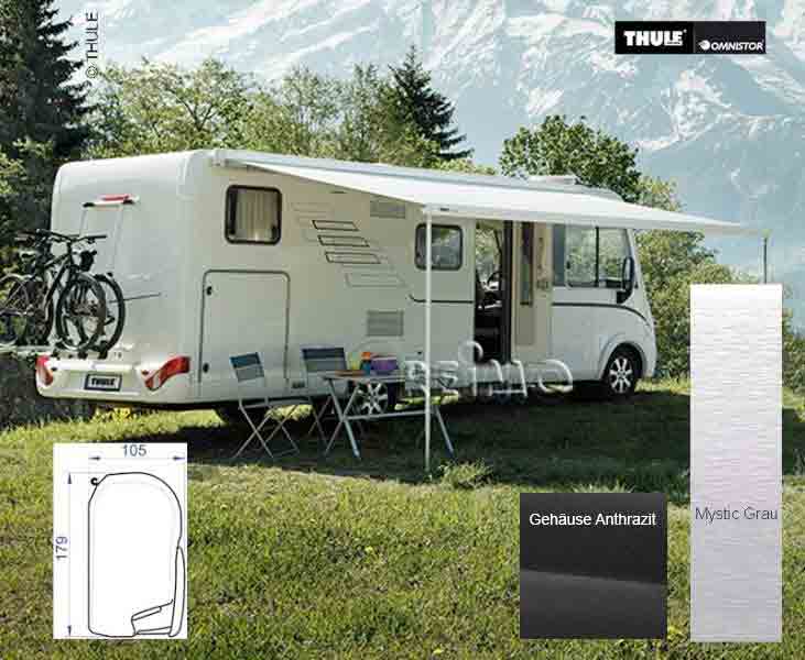 Купить онлайн Настенная маркиза Thule 8000, длина 5,0 м, корпус антрацит