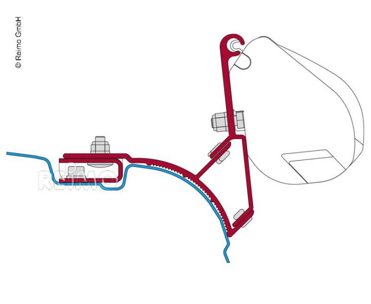 Купить онлайн Адаптер Fiamma для VW-T5 Multivan или Transporter для маркизы Fiamma F35 UK версия