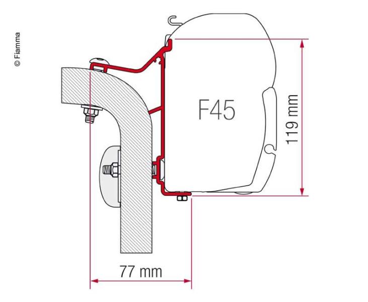 Купить онлайн Тентовый адаптер FIAMMA для F45i / F45iL Hymer B-класса