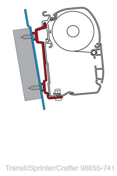 Купить онлайн Адаптер FIAMMA Ford Transit/Sprinter/VW Crafter 06