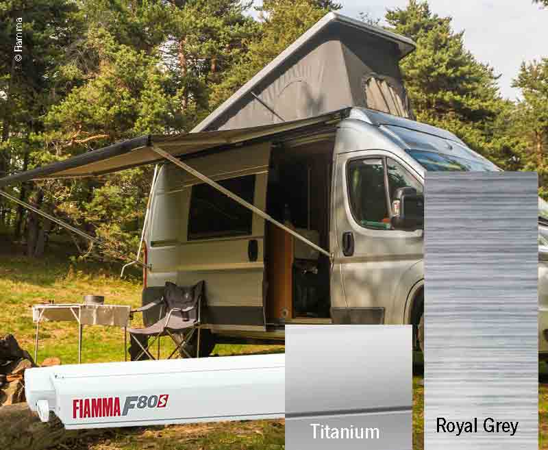 Купить онлайн Накрышный тент Fiamma F80S 3,7 м, для фургонов и автодомов