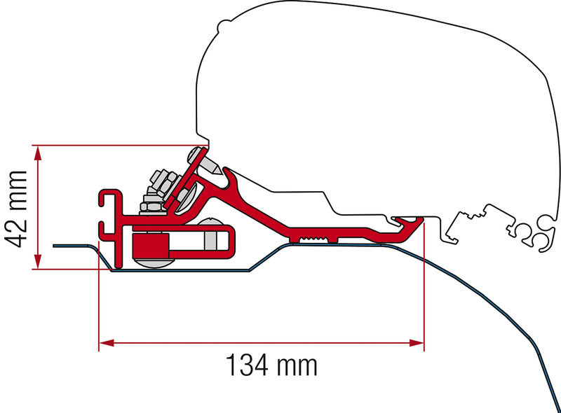 Купить онлайн Адаптер Fiamma Kit F65/F85 Ducato 2006 LHD+RHD Low Profile Deep Black