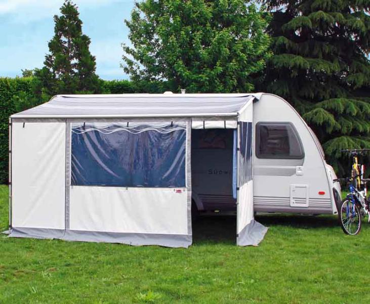 Купить онлайн Караван-магазин ZIP-Awning i.Futteral m.Vorzelt, Br.310cm, выдержка 225cm, BlueOcean