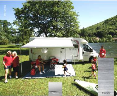 Купить онлайн Маркиза Fiamma F45S 3,75 м королевский серый, титановый корпус