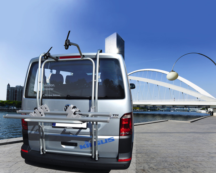 Купить онлайн Задний багажник Euro Carry VW T6 на 2 колеса, алюминий