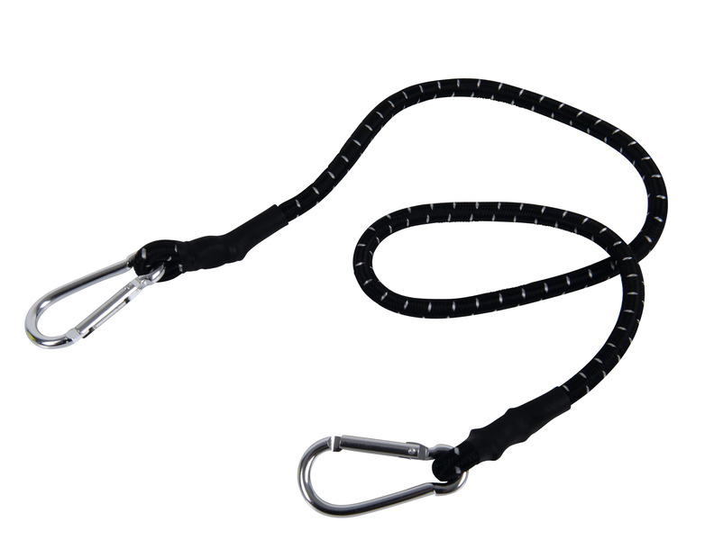 Купить онлайн Резиновые носилки 80-140см растягивающиеся с алюминиевым крючком, черные