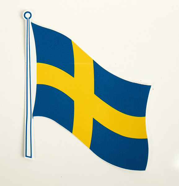 Купить онлайн Наклейки с флагом Швеция 2 шт., 145 x 125 мм