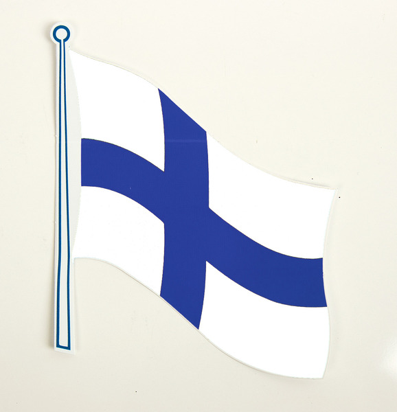 Купить онлайн Наклейки с флагом Финляндия 2 шт., 145 x 125 мм