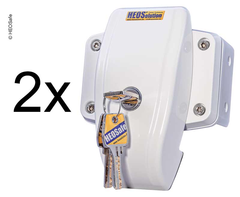 Купить онлайн Дверной замок HEOSafe комплект из 2 шт. белый