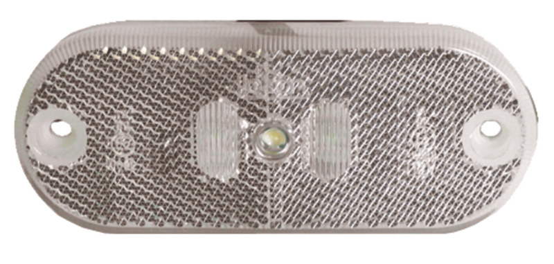 Купить онлайн Светодиодный габаритный фонарь, 12 В, 0,6 Вт, прозрачный, кабель 100 мм, ножевой зажим IP67