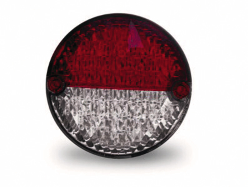 Купить онлайн Фонарь стоп-сигнал светодиодный 12В, 3/3/0,3Вт IP67 500 мм кабель красный